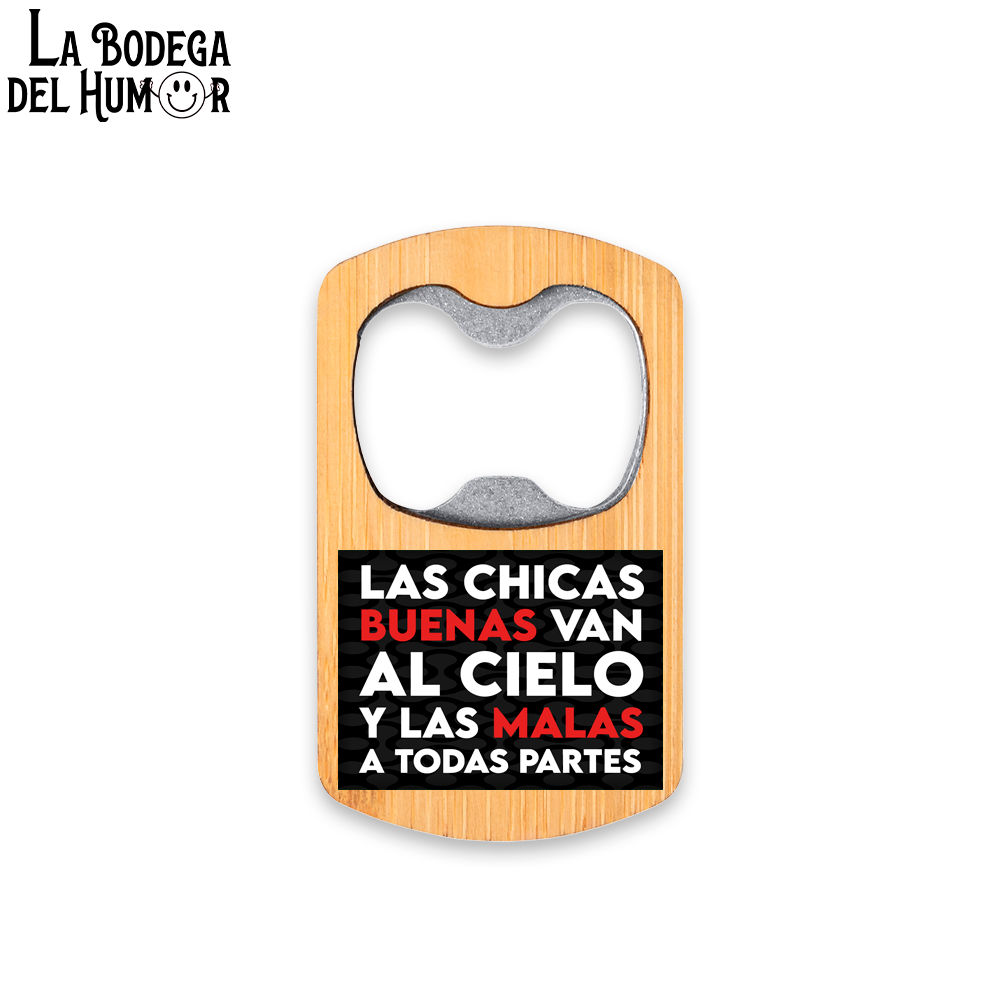 Abrebotellas Metálico "Las chicas buenas y malas" Tipo 1