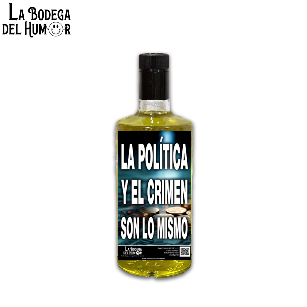 Licor de Hierbas "La Política y el Crimen es lo mismo" 70cl