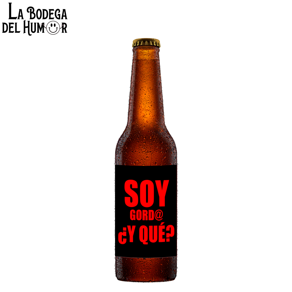 Cerveza Artesana "Soy gordo, ¿y qué?" 33cl