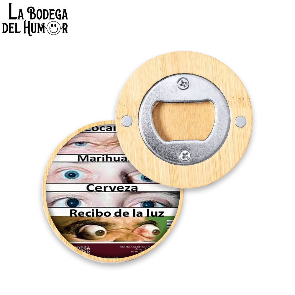 Abrebotellas Diseño "Recibo de la Luz" Tipo 2