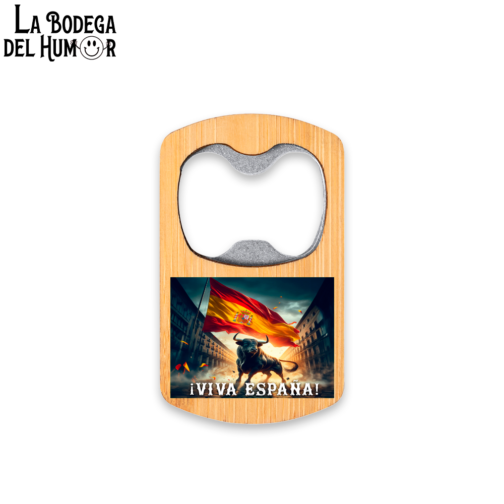 Abrebotellas Metálico "Viva España Toro" Tipo 1