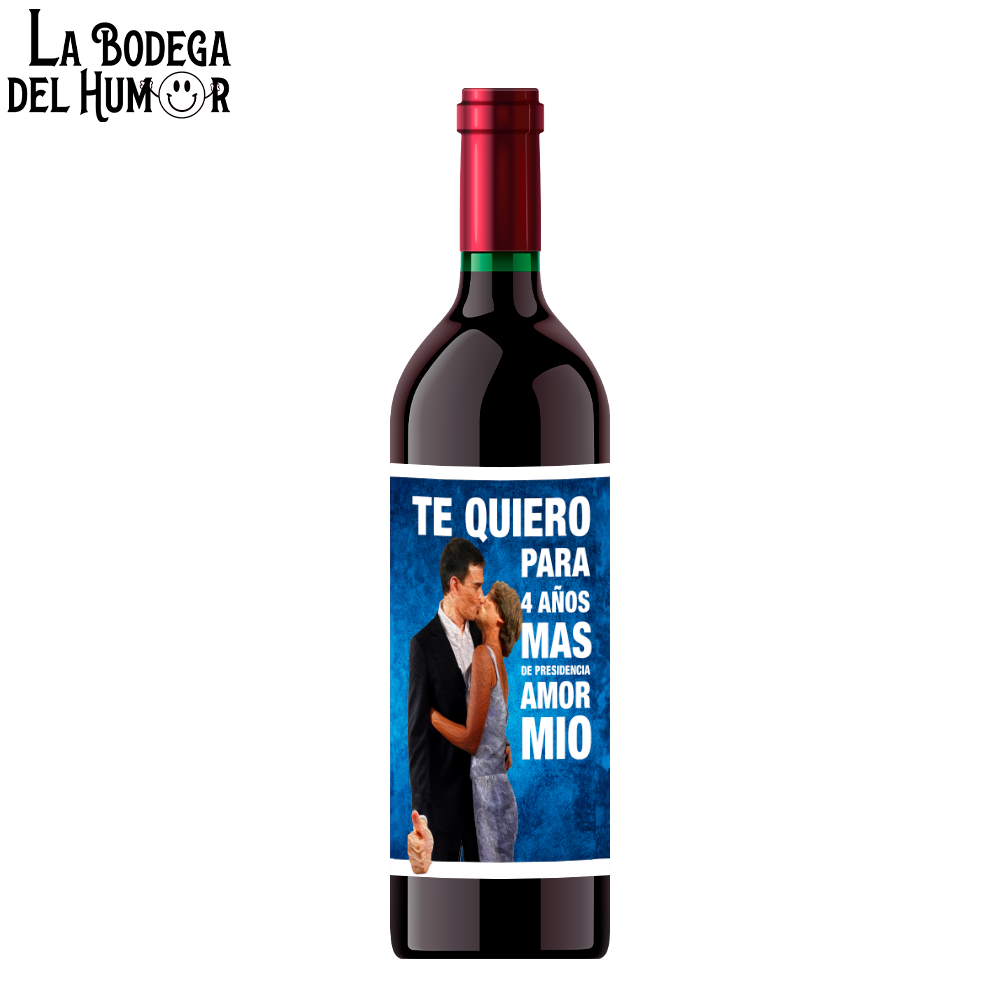 Botella de Vino "Sánchez Kiss"