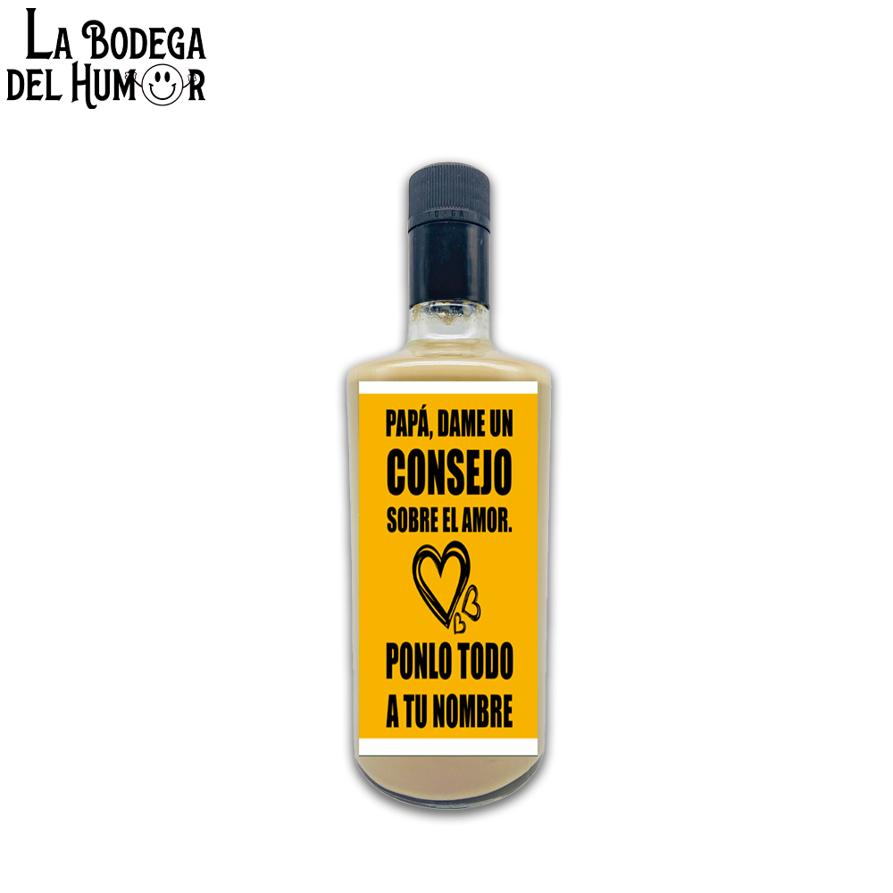 Licor de Café "Papá, dame un consejo sobre el amor" 70cl