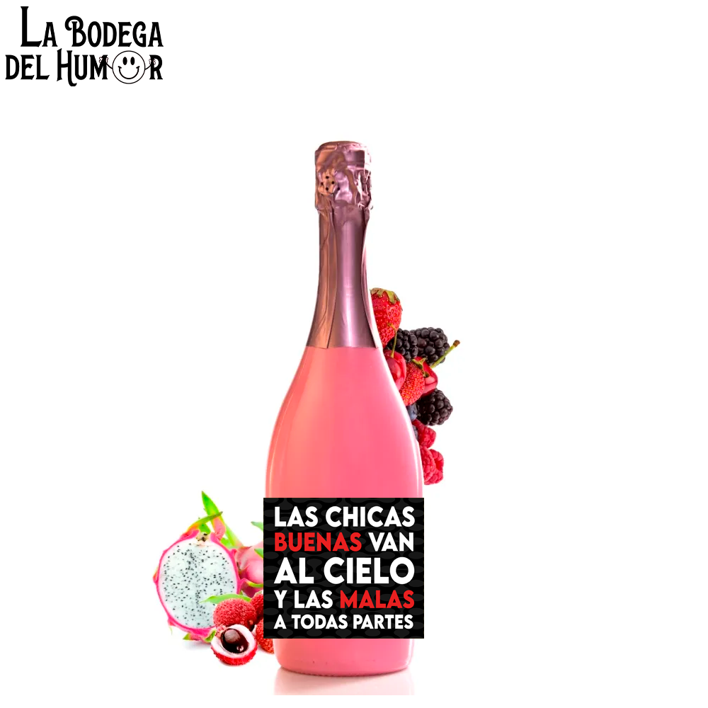 Botella de Champin "Las chicas buenas y malas" 750ml