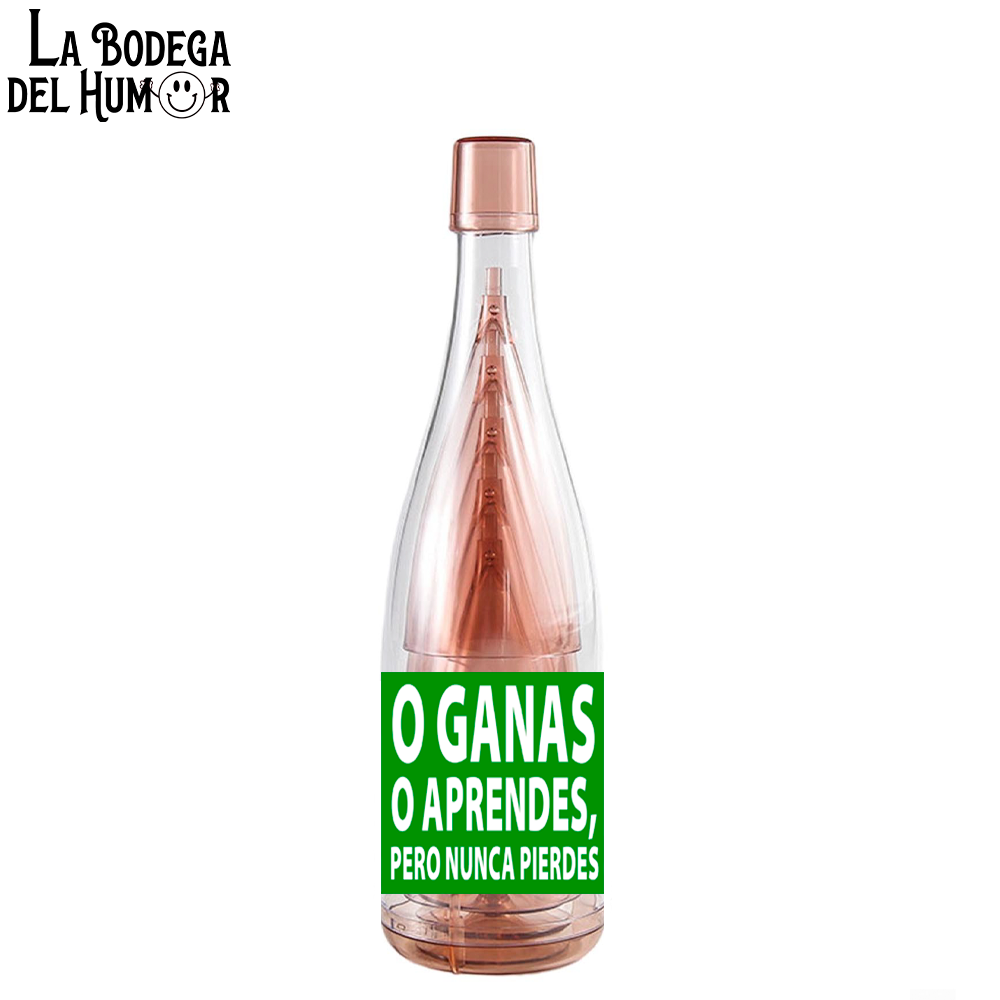 Kit de Vasitos Chupito "O ganas o aprendes, pero nunca pierdes" 6u