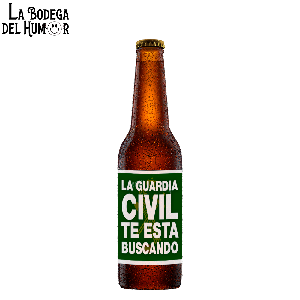 Cerveza Artesana "La Guardia Civil te está buscando" 33cl