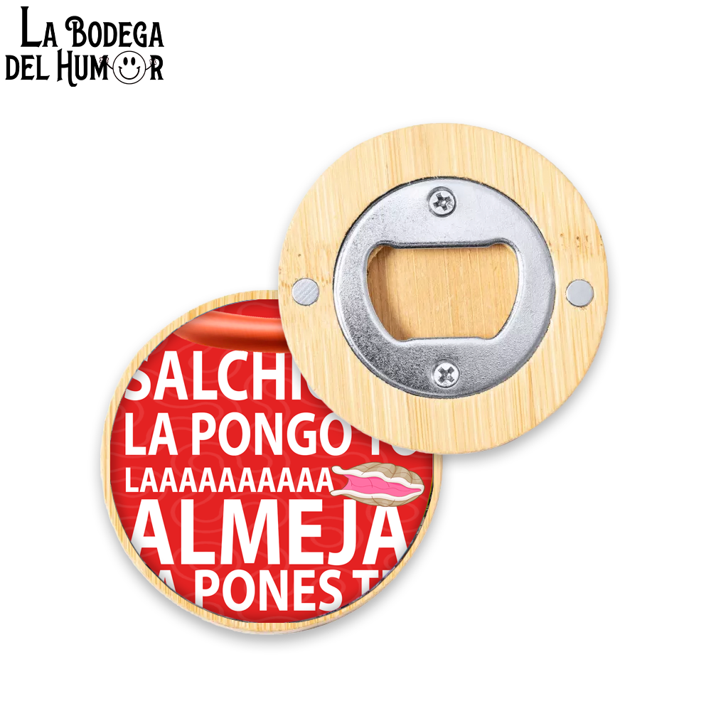 Abrebotellas Diseño "La salchicha y la almeja" Tipo 2