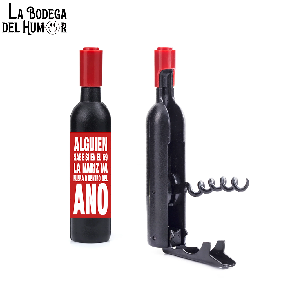 Sacacorchos Clásico "Alguien sabe si en el 69"