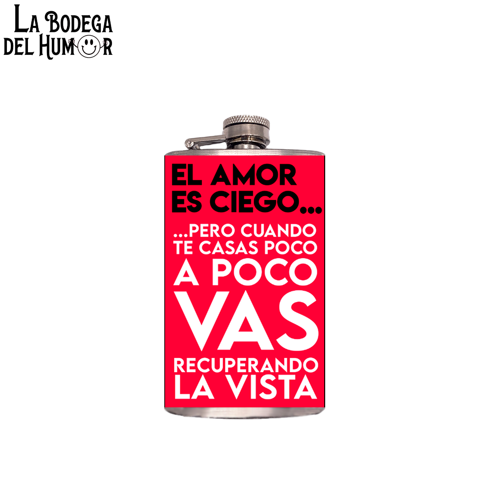 Petaca de Bolsillo "Amor Ciego" 200ml