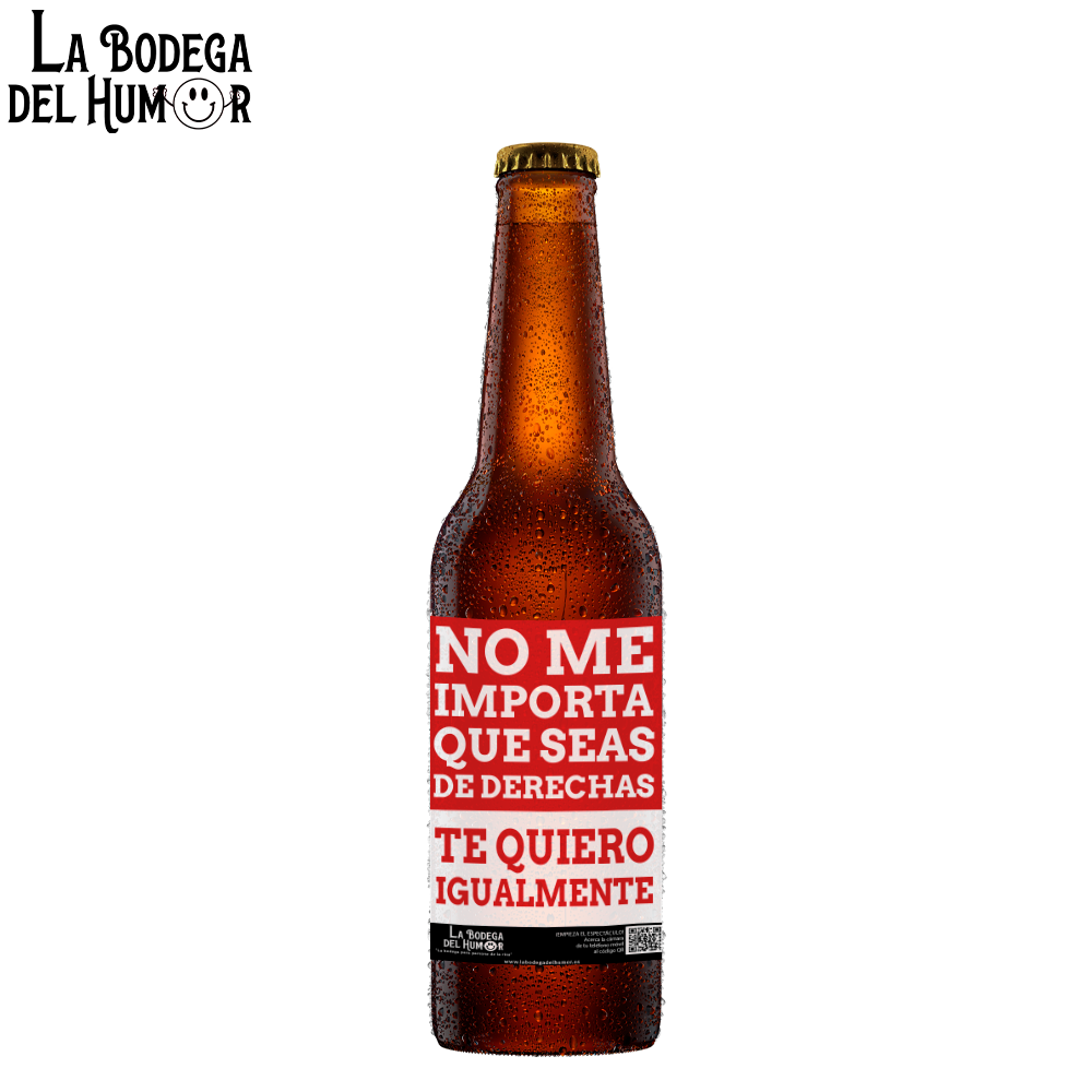 Cerveza Artesana "No me importa que seas de derecha" 33cl