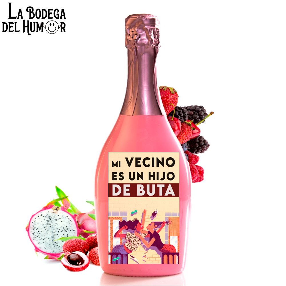 Botella de Champin "Mi Vecino es un Hijo de Puta" 750ml