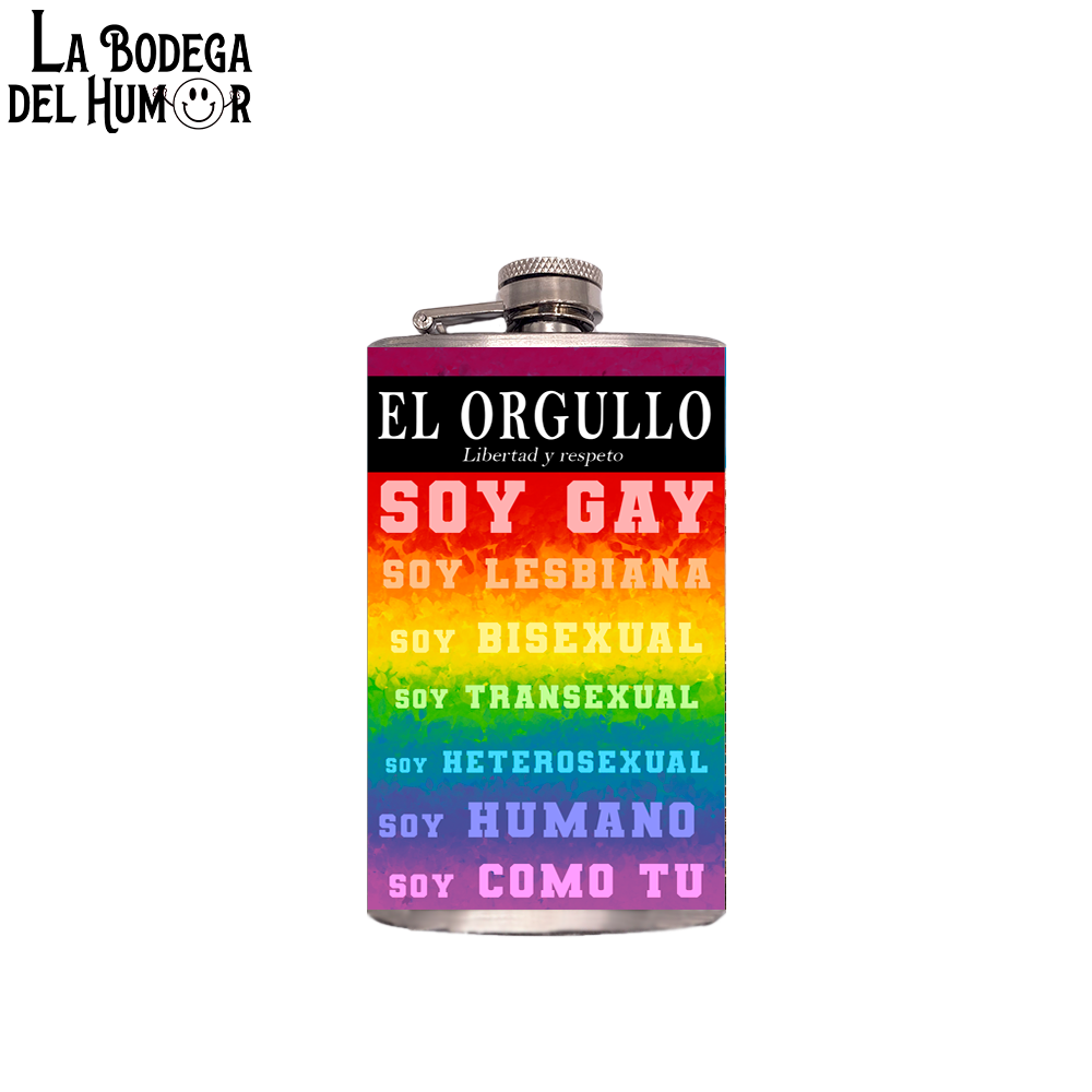 Petaca de Bolsillo "Soy Gay" 200ml