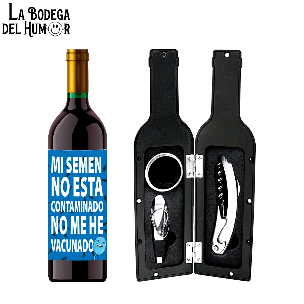 Kit Sacacorchos Premium "Mi semen no está contaminado"