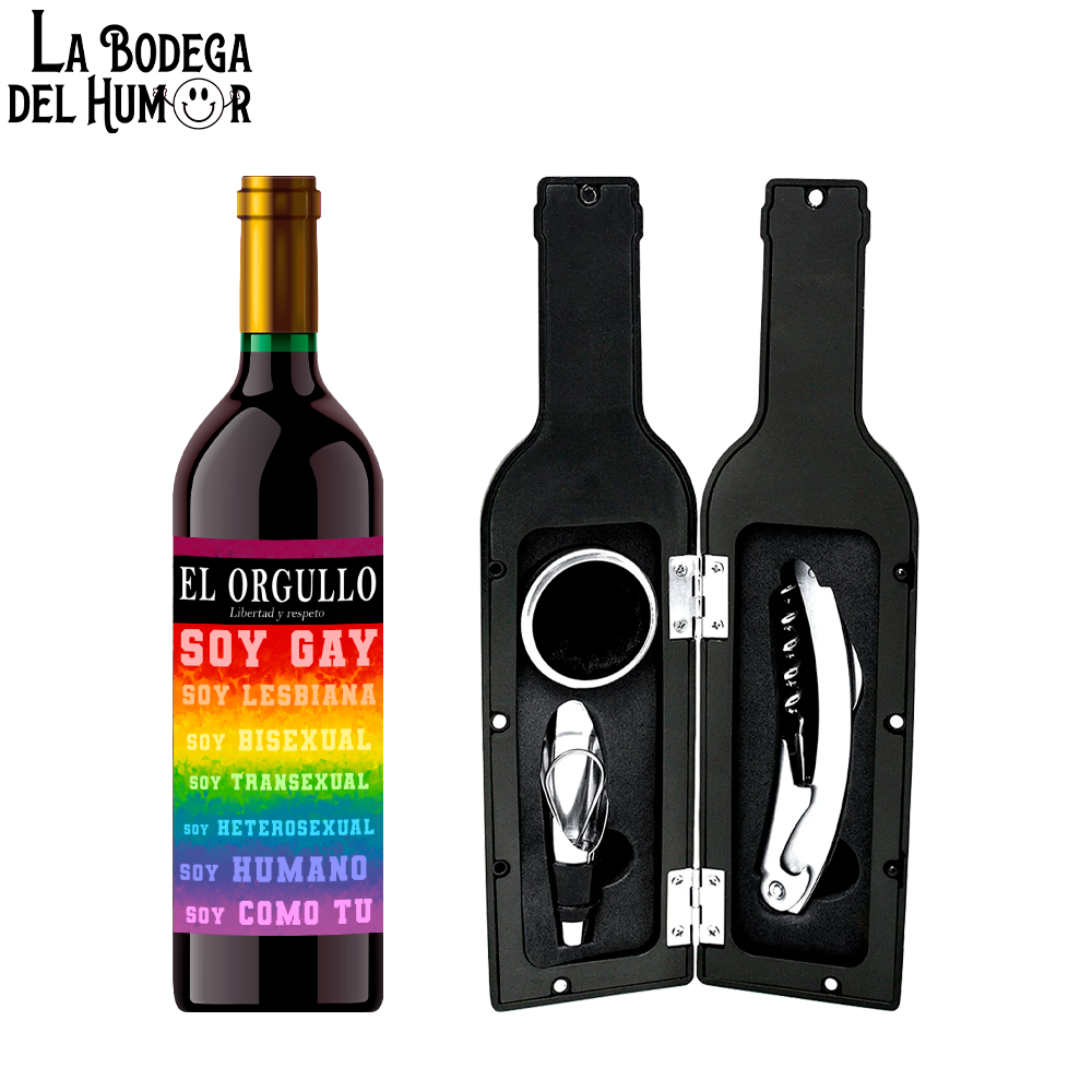 Kit Sacacorchos Premium "Soy Gay"