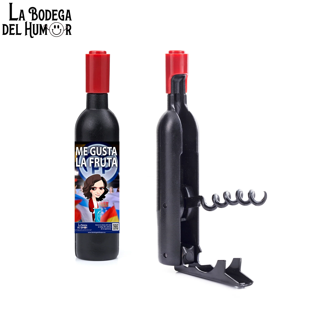 Sacacorchos Clásico "Me Gusta la Fruta Caricatura"