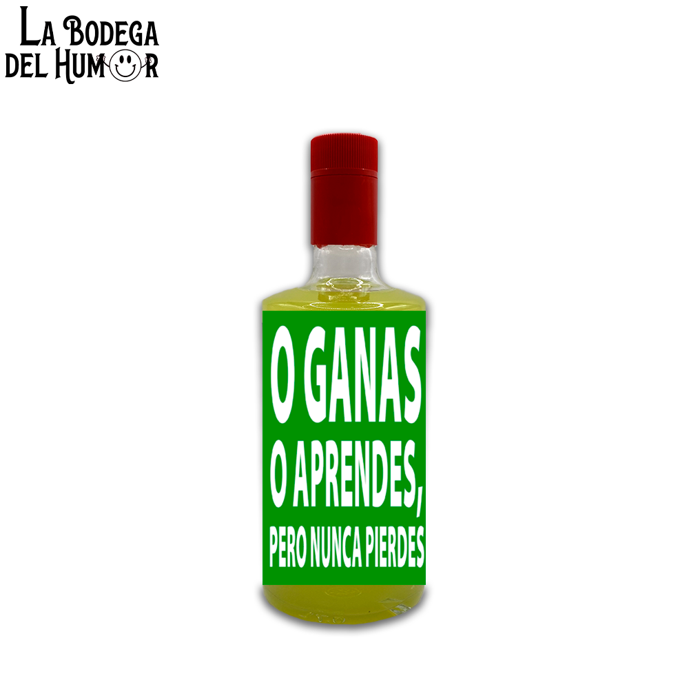 Limoncello "O ganas o aprendes, pero nunca pierdes" 50cl