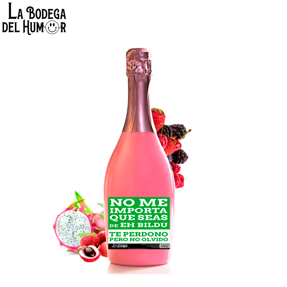 Botella de Champin "No me importa que seas de EH Bildu" 750ml