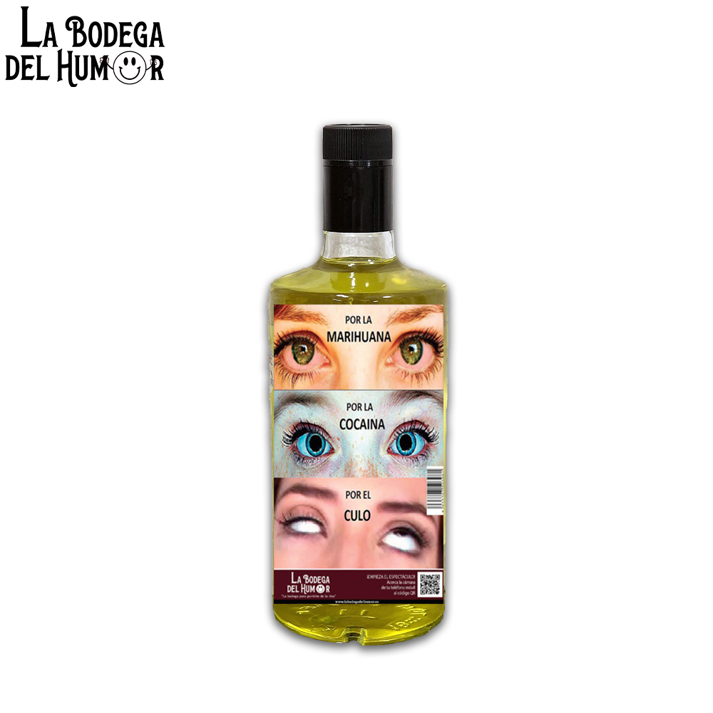 Licor de Hierbas "Por la Marihuana, por la cocaína, por el culo" 70cl