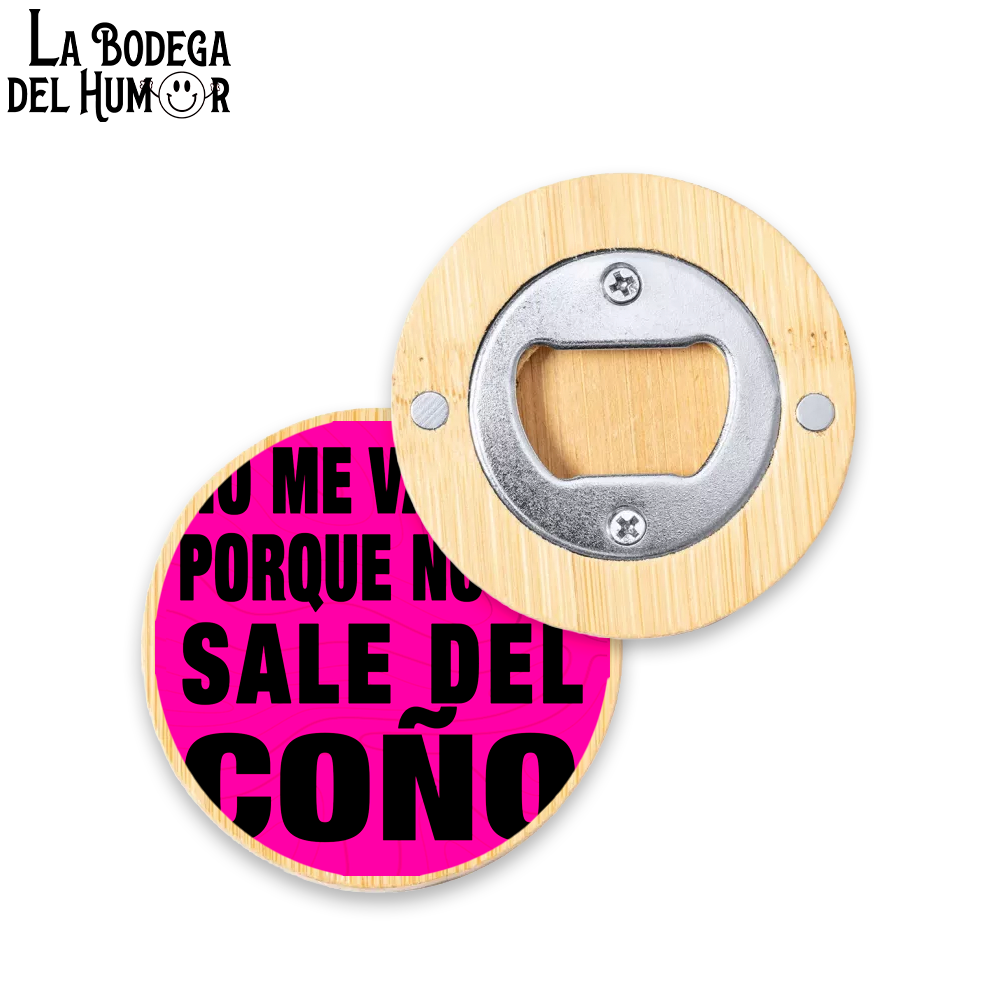 Abrebotellas Diseño "No me Vacuno" Tipo 2