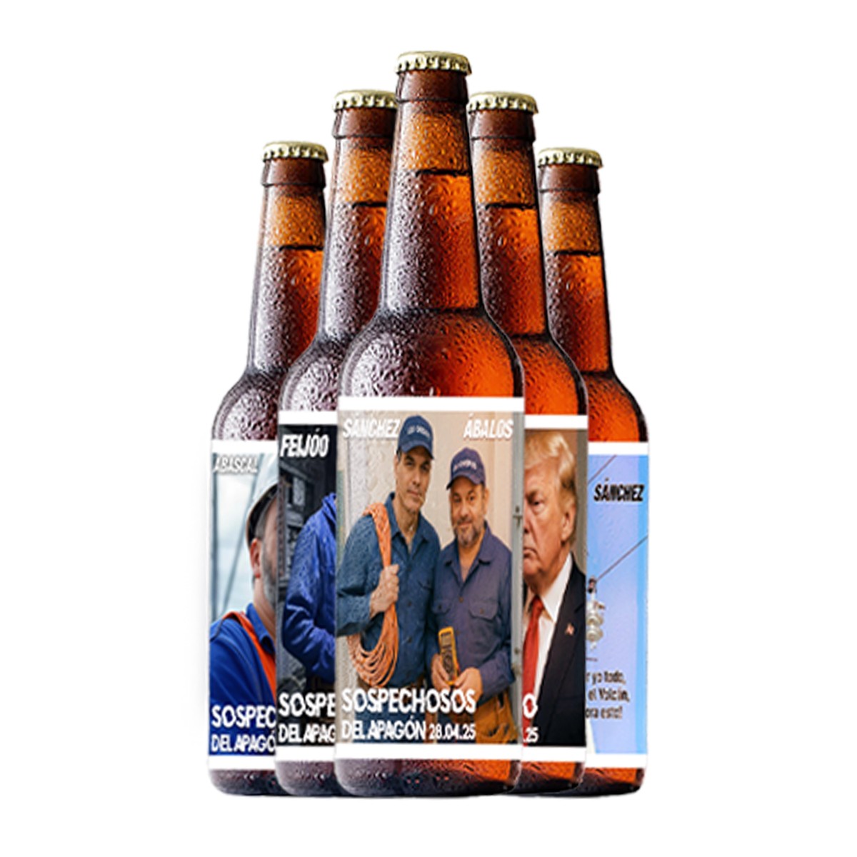 Pack 6 botellas Sospechosos de Apagón Español