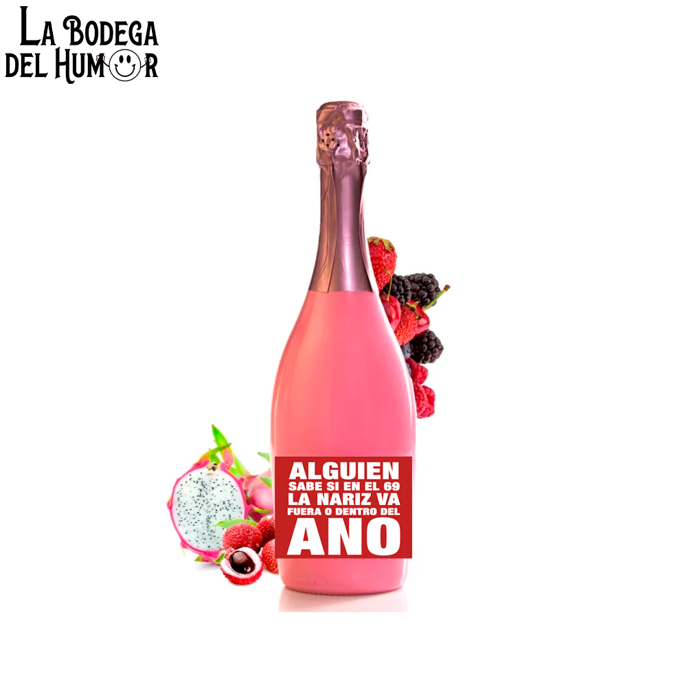 Botella de Champin "Alguien sabe si en el 69" 750ml