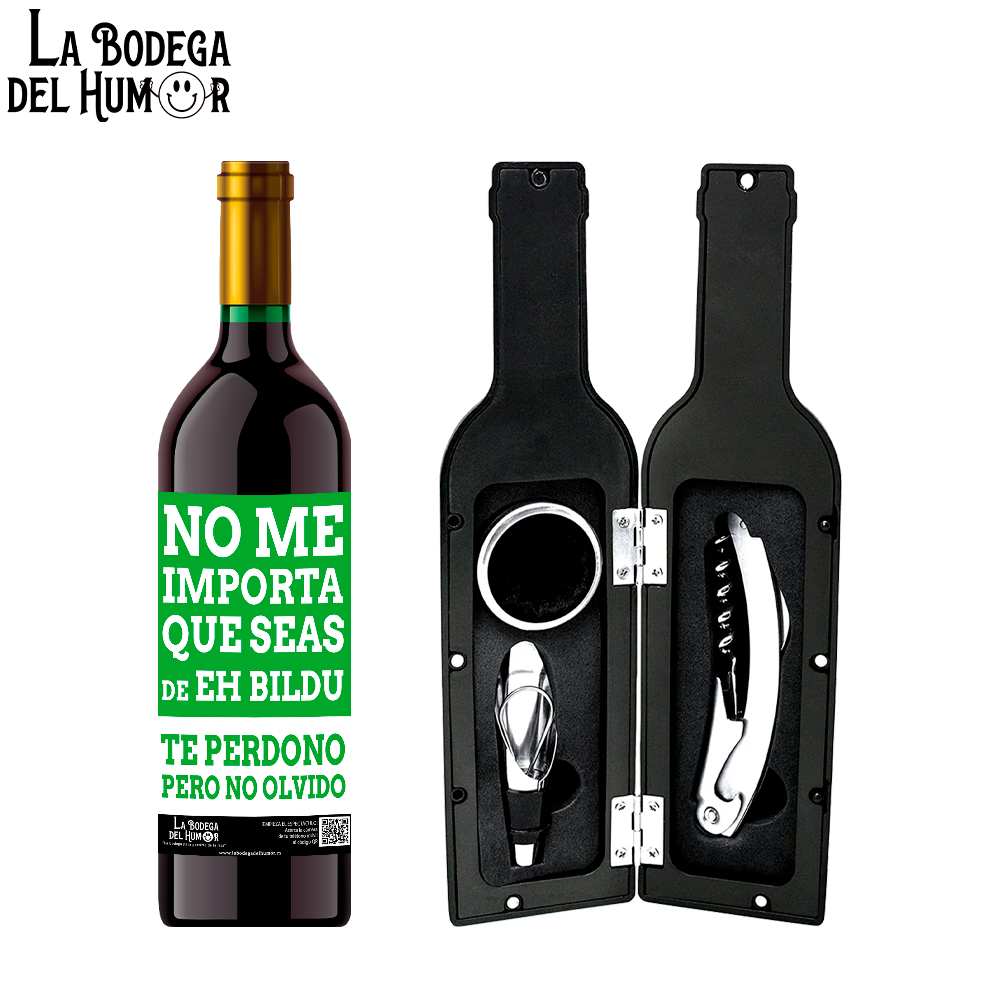 Kit Sacacorchos Premium "No me importa que seas de EH Bildu"