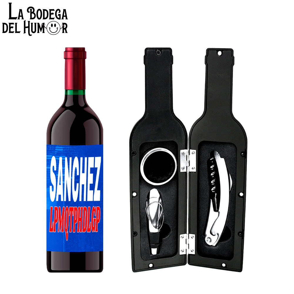 Kit Sacacorchos Premium "Sánchez LMQTPHDLGP"