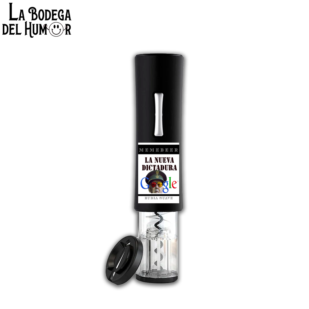 Sacacorchos Eléctrico Negro "La Nueva Dictadura"