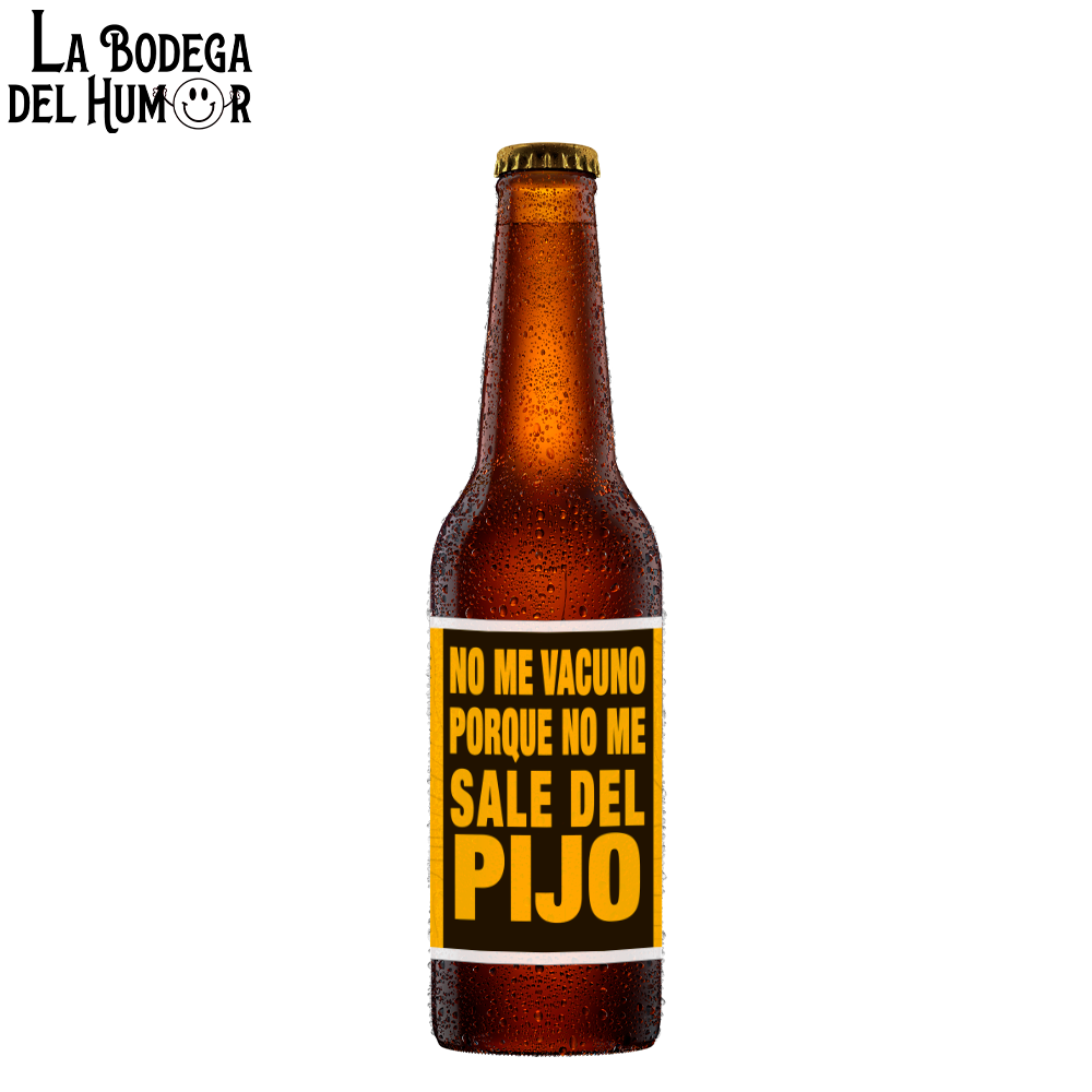 Cerveza Artesana "No me vacuno porque no me sale del pijo" 33cl