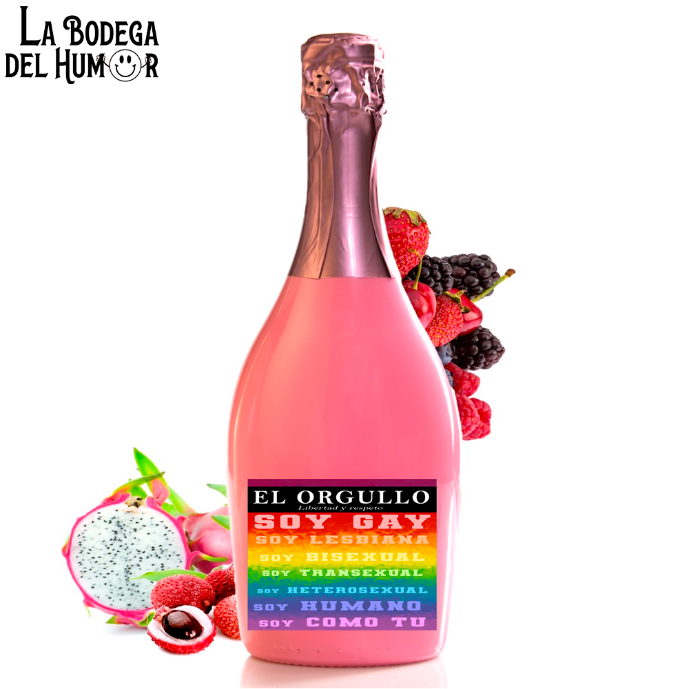 Botella de Champin "Soy Gay" 750ml