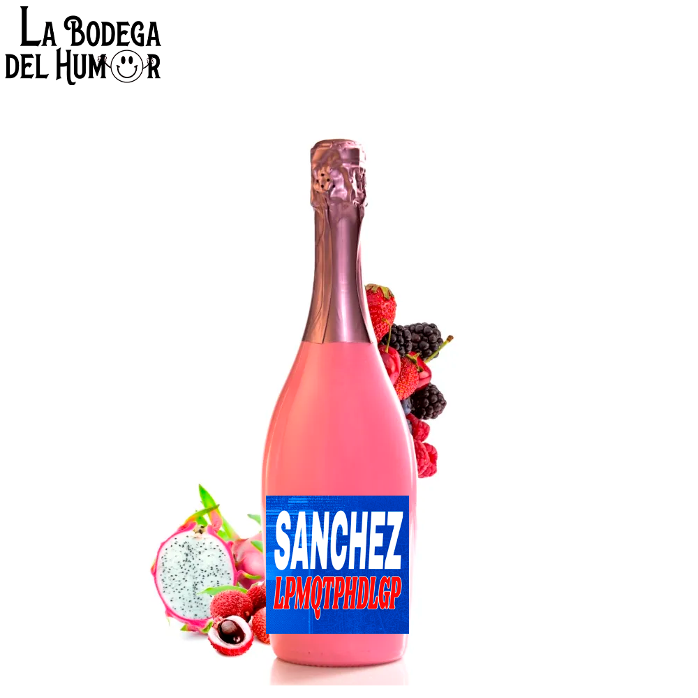 Botella de Champin "Sánchez LMQTPHDLGP" 750ml