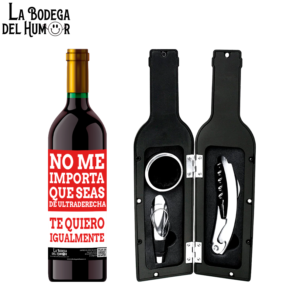 Kit Sacacorchos Premium "No importa que seas de ultraderecha"