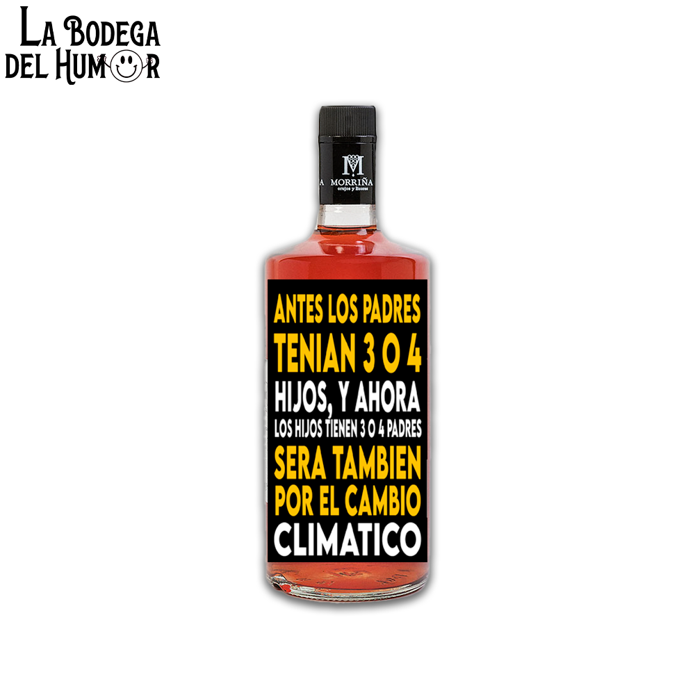 Pacharán "Antes los padres tenían 3 o 4 hijos" 70cl