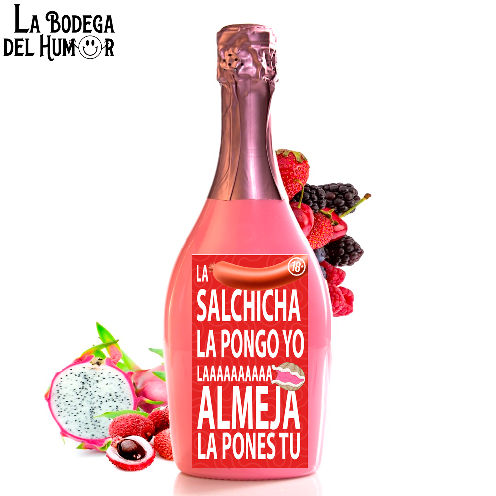 Botella de Champin "La salchicha y la almeja" 750ml