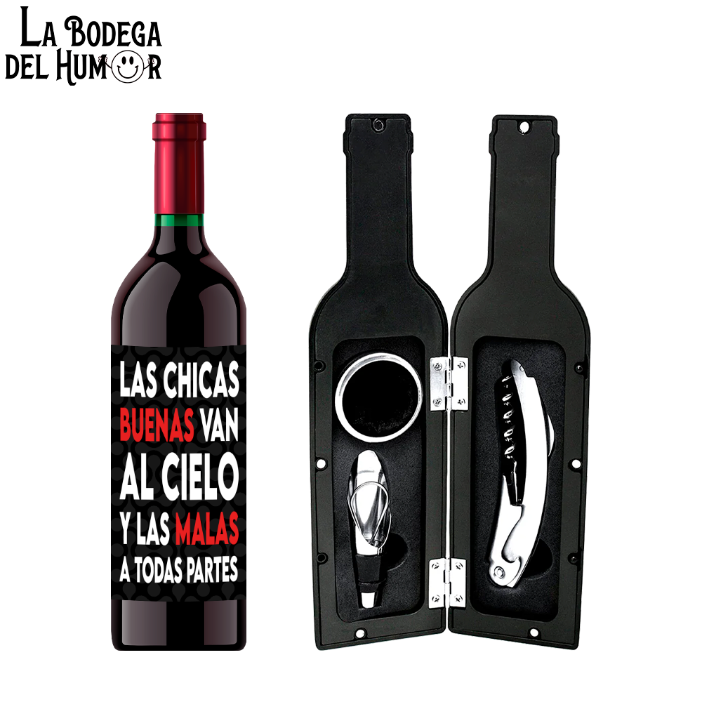 Kit Sacacorchos Premium "Las chicas buenas y malas"