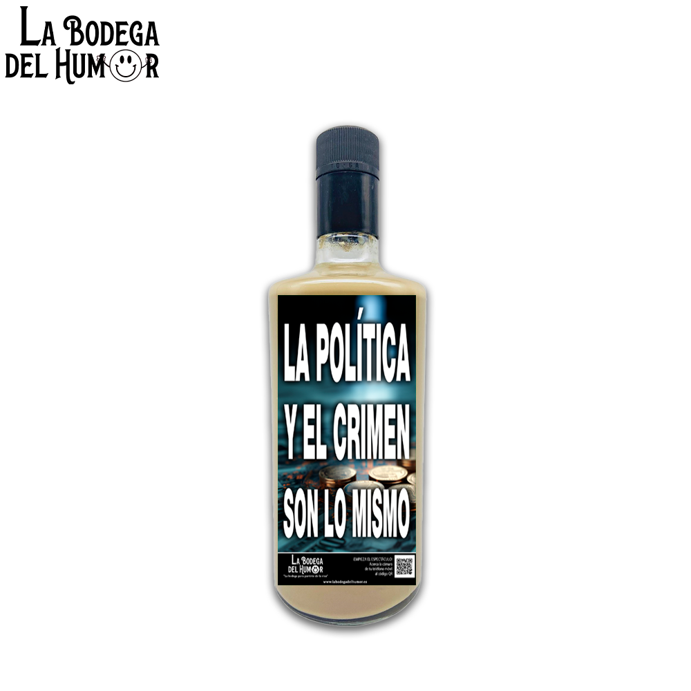 Licor de Café "La Política y el Crimen es lo mismo" 70cl