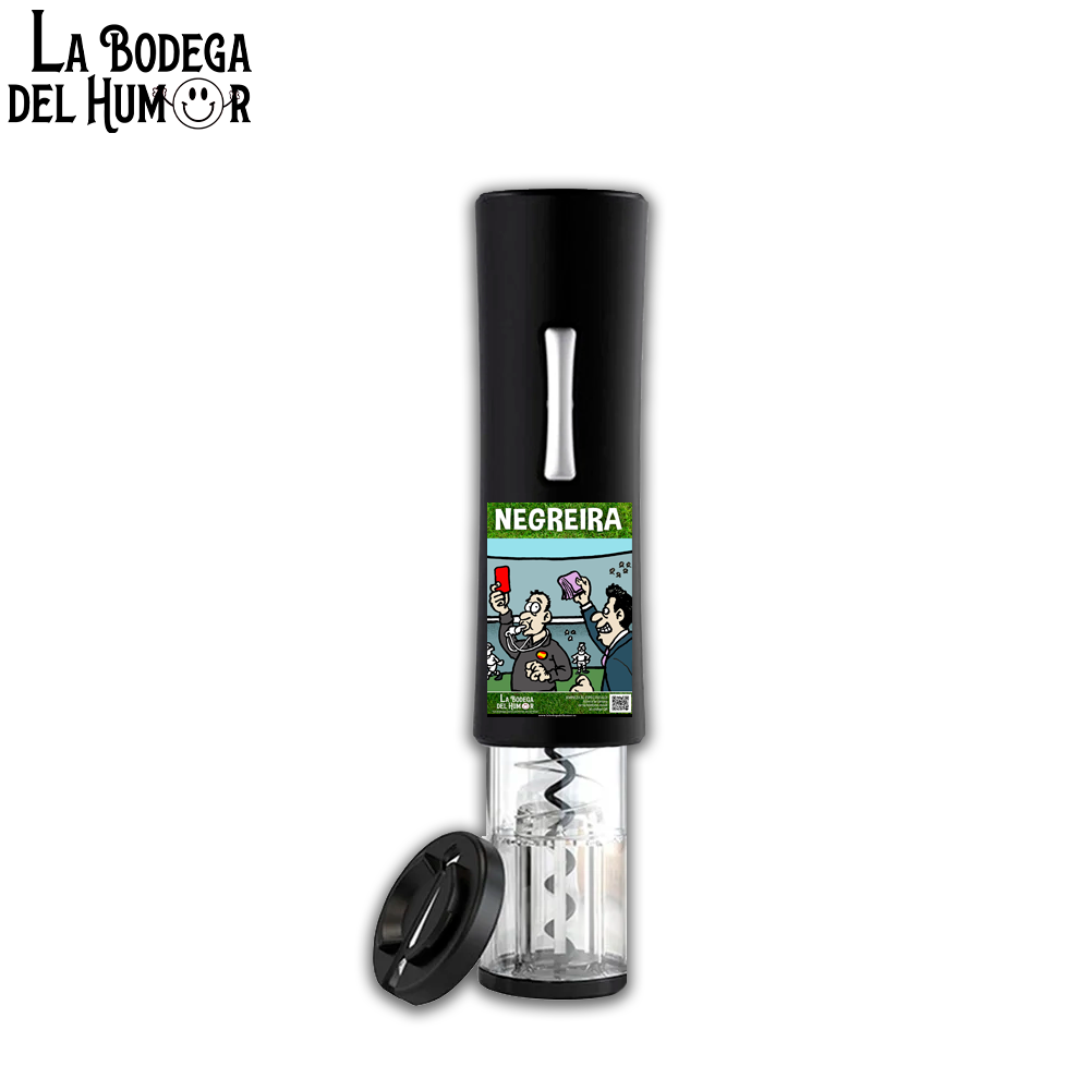 Sacacorchos Eléctrico Negro "Caso Negreira"