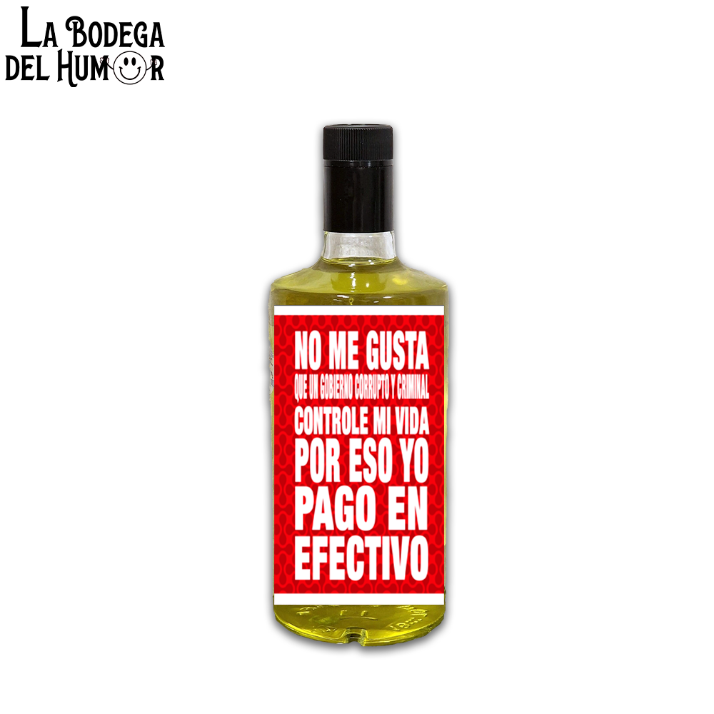 Licor de Hierbas "Por eso yo pago en Efectivo" 70cl