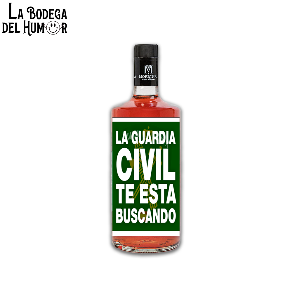 Pacharán "La Guardia Civil te está buscando" 70cl