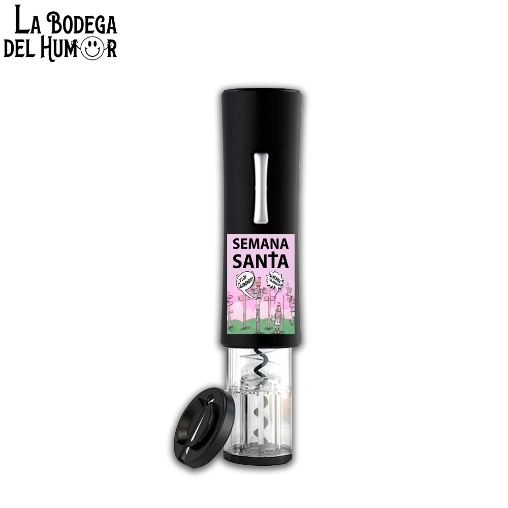 Sacacorchos Eléctrico Negro "Semana Santa Sánchez"