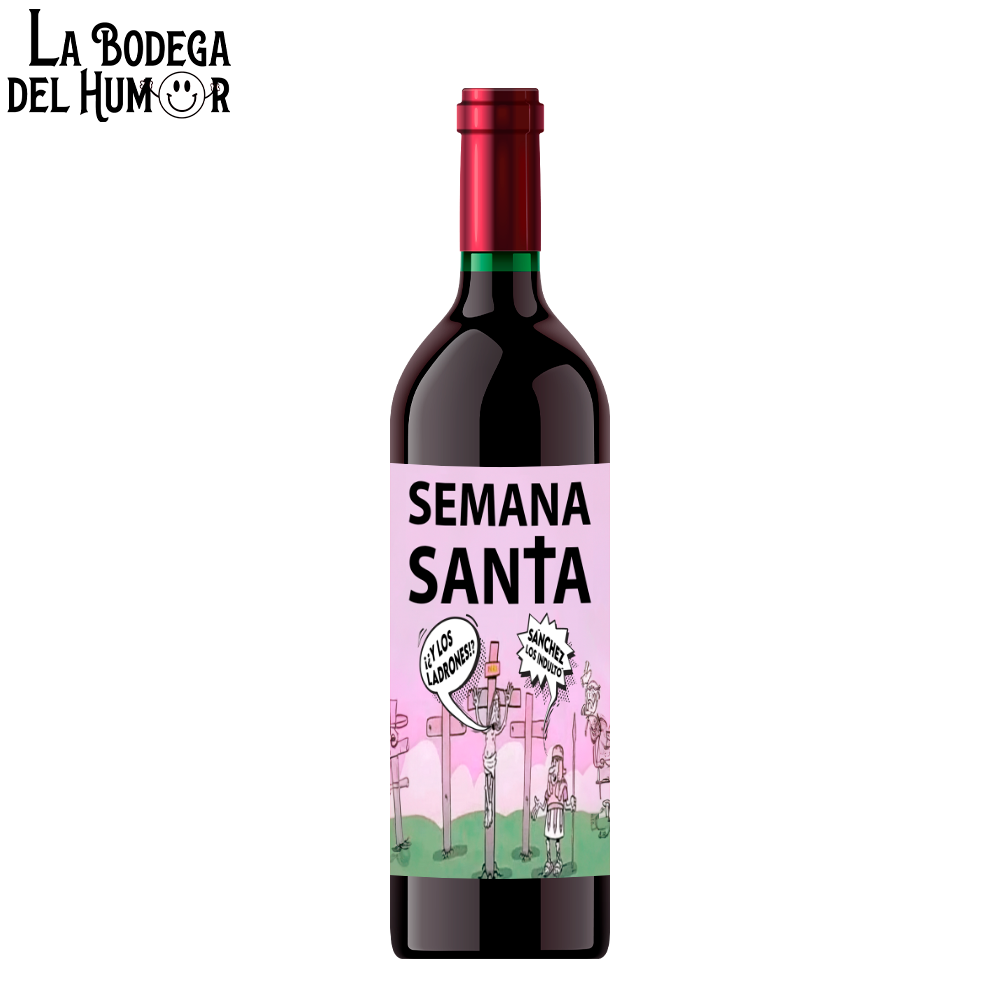 Botella de Vino "Semana Santa Sánchez"