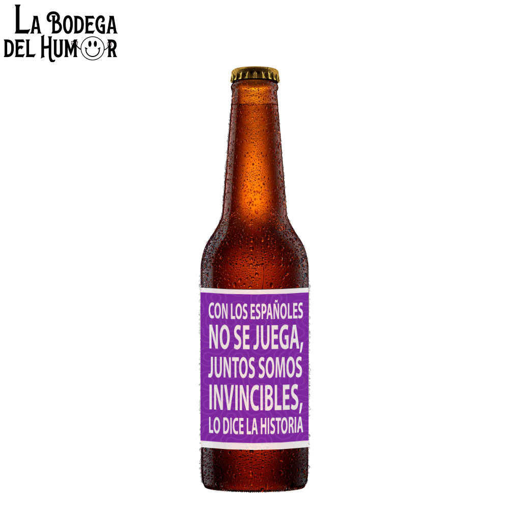 Cerveza Artesana "Con los españoles no se juega" 33cl
