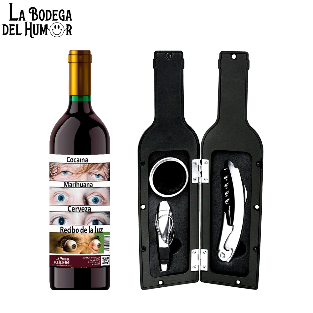 Kit Sacacorchos Premium "Recibo de la Luz"