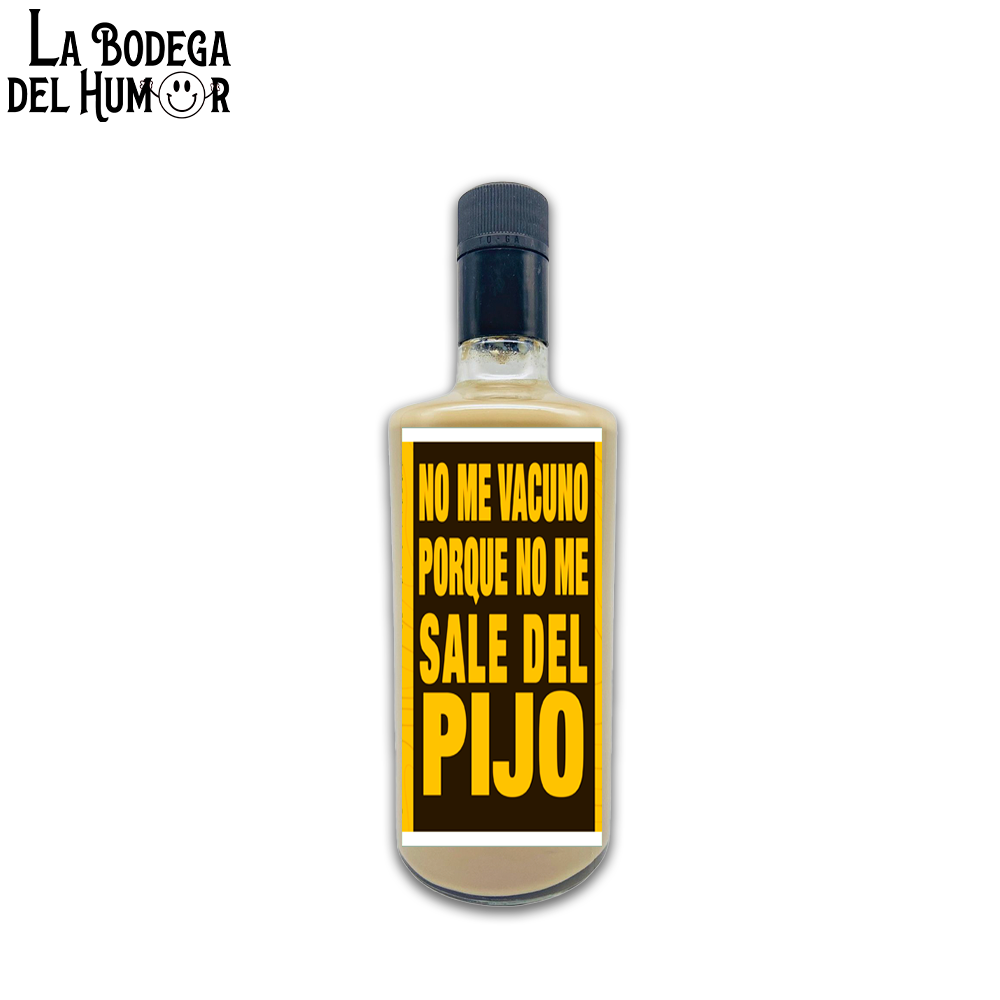 Licor de Café "No me vacuno porque no me sale del pijo" 70cl
