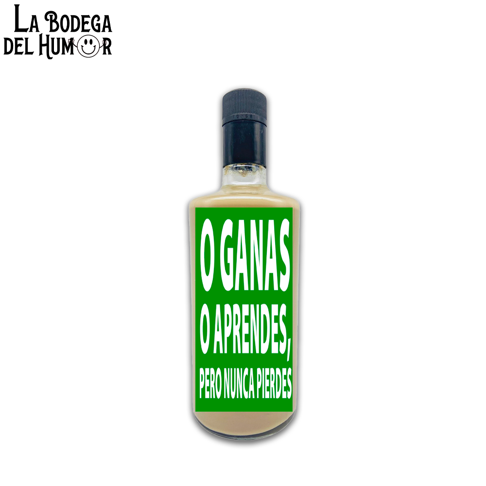 Licor de Café "O ganas o aprendes, pero nunca pierdes" 70cl