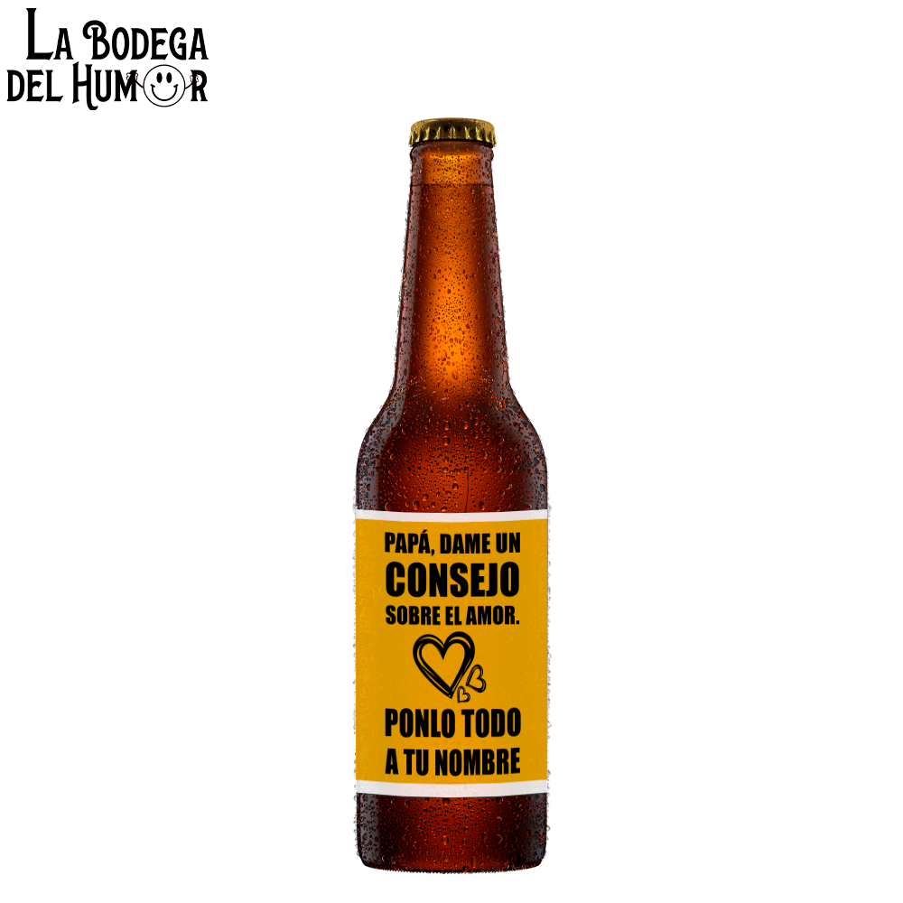 Cerveza Artesana "Papá, dame un consejo sobre el amor" 33cl